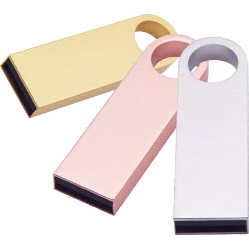 Metal flash usb flash drive 128GB 64GB pendrive 32GB 16GB waterproof pen drive 8GB cle usb 2.0 memoria usb stick key Custom logo