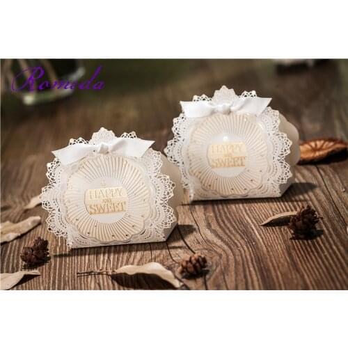NEW ARRIVED 100pcs Laser Cut Wedding Favor Boxes Wedding Candy Box Casamento Wedding Favors And Gifts Event & Party Supplies