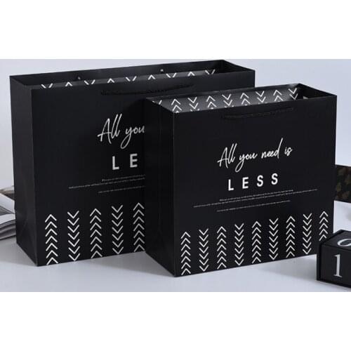 Custom logo shopping for clothes flowers manufacturer brand luxury art small gift paper tote bag with ribbon handle --XP2252