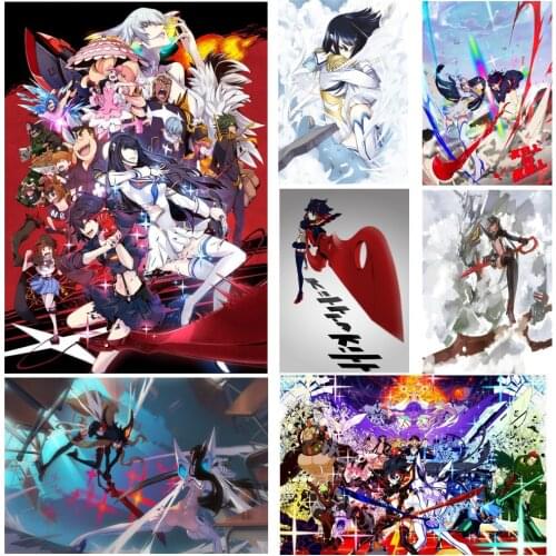 Lychee Japanese Anime KILL la KILL coated Poster Living Room Home Art Decoration wall sticker 11x8/16x11 Inch poster buy3 get4
