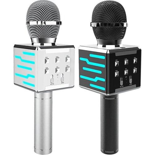 1pc Wireless Microphone USB Professiona Handheld Player Bluetooth Microphone Speaker for PC/iPhone/iPad/Tablet
