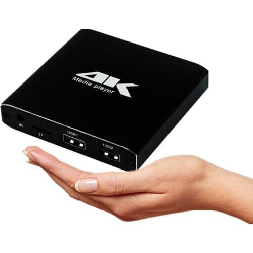 Newest Advertising Player Mini 4K Media Player Support Micro SD TF Card USB Disk 1080P Autoplay Full HD MultiMedia HDD Player