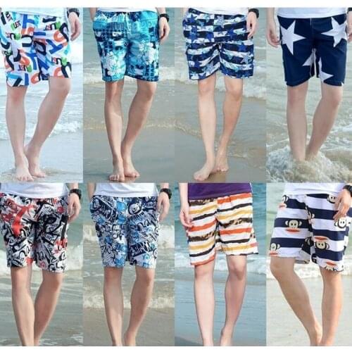 Summer Mens Shorts Loose Casual Shorts Seaside Quick-Drying Beach Pants Swim Shorts Men