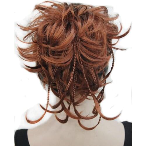 StrongBeauty Synthetic DIY Hair Red Blonde Brown Black Braid Drawstring Ponytail Clip in/on Hair Extensions Hairpieces 17Colors