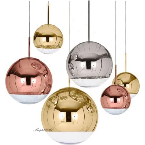 Modern Pendant Lights Nordic Glass Ball Hanging Lamp For Dining Room Bedroom Bar Decor Luminaire Suspension E27 Kitchen Fixtures