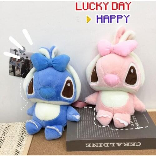 New Disney Cartoon characters cute Lilo&Stitch Bag Girls single shoulder cross - slung cartoon bag backpack