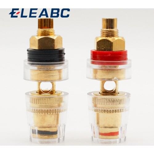 High Quality 1Pair Speaker Cable Amplifier Terminal Binding Post RBS Connector Coverter New