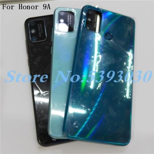 Top Quality For Huawei Honor 9A MOA-LX9N Back Battery Cover Door Housing Case Rear parts With Camera lens