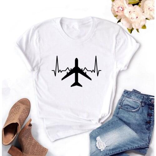 2021 spring womens short sleeve T-shirt cartoon simple rhythm printing