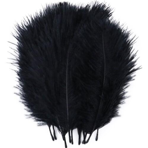 10PCS High Quality White Ostrich Feathers DIY Jewelry Making Table Centerpieces Carnival Decoration Plumes Craft 5-8CM Wholesale