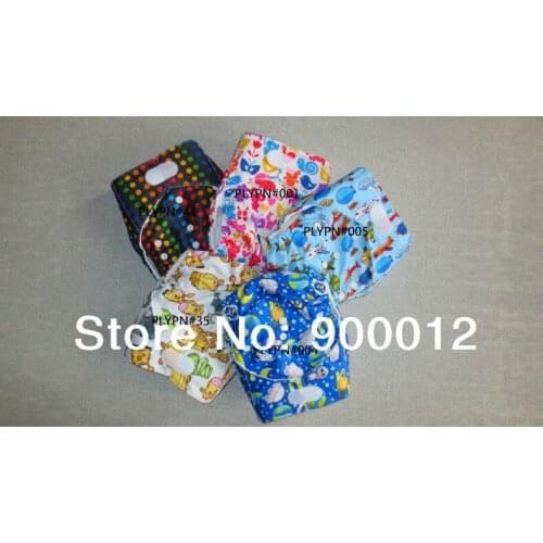 100 Pcs Reusable Baby cloth Diapers with Double gussets + 100 pcs Microfibe inserts Free shipping