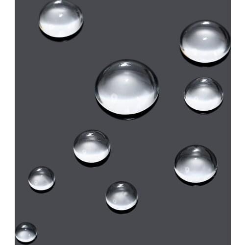 20pcs/10pcs Clear Transparent Hemisphere Glass Flat Back Cabochon Crystal Magnify Base Cover 8mm-25mm Handmade DIY Craft supply