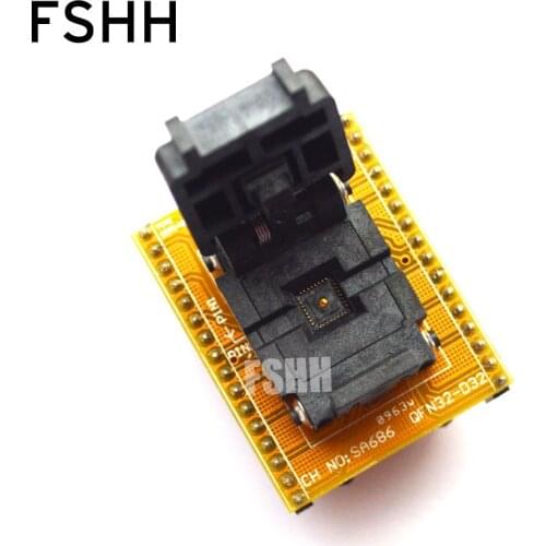 SA686 Adapter QFN32 to DIP32 Programmer Adapter WSON32 DFN32 MLF32 test socket 0.5mm 5X5mm