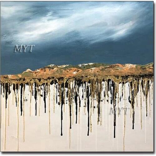 Unframed Wall Art Large Size Hand Painted Abstract Oil Painting on Canvas Wall Art Pictures For Living Room Home Decor Artwork