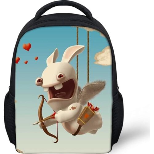 Brand Cartoon Rabbit Printing School Bags Lady Backpack Boys Girls Children School Backpack Customize Student Bag Mochia Escolar