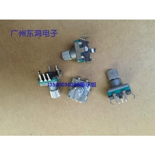 1pcs ALPS vehicle navigation digital potentiometer EC11 encoder with switch 30 positioning number sawtooth axis 10MM