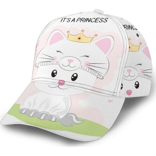 CINESSD Cute Princess Cat Outdoor Sport Caps Baseball Hat Men Women Visor Cap Baseball Cap Street Hip Hop Caps
