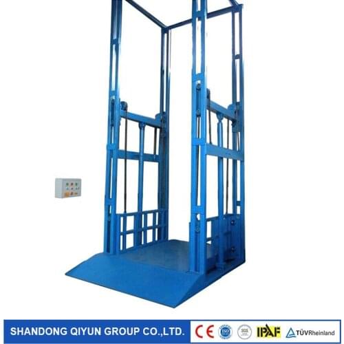 Qiyun Hydraulic Cargo Elevator Vertical Cargo Lifts for Warehouse Use with Customized Height and Size