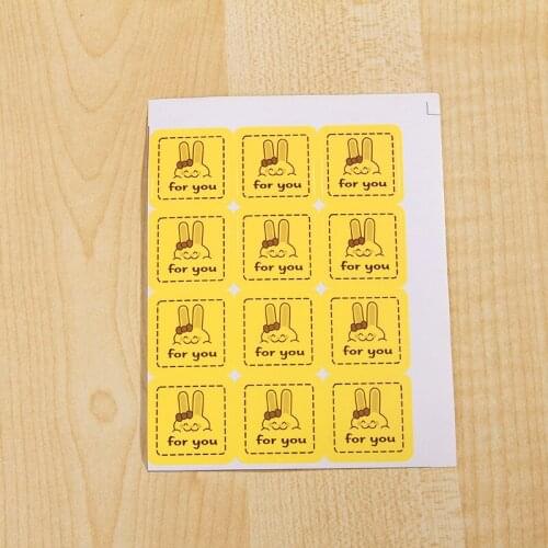Korean cute rabbit series FOR YOU baking decorative stickers stickers D3 a 12
