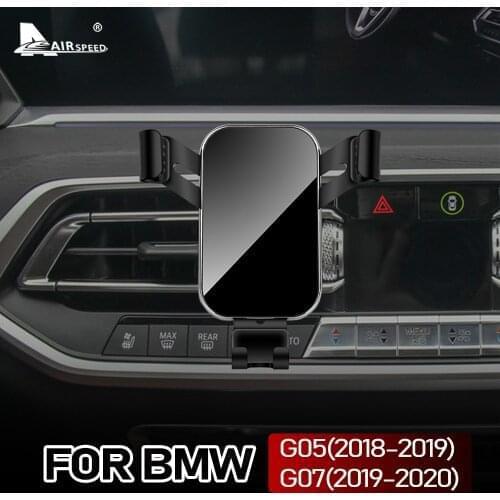 AIRSPEED Car Mobile Phone Holder Air Vent Mount Bracket for BMW X5 G05 X7 G07 Accessories 360 Degree Rotation Gravity GPS Stand
