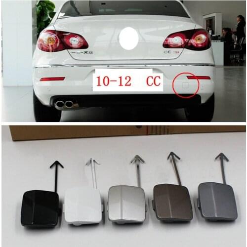For CC 2010-2012 Rear bumper trailer hook cover Towing hook cover Bumper trim cover