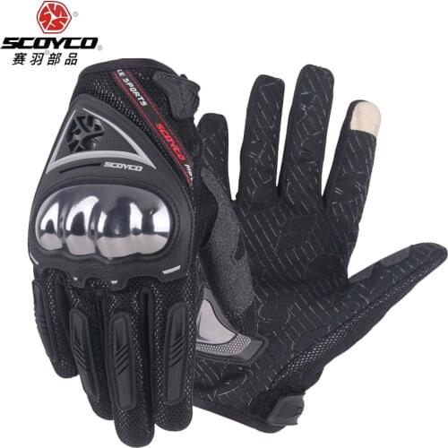 Summer New SCOYCO Motorcycle Racing Glove can Touch Screen Knight riding equipment Anti-fall Breathable Motorbike gloves