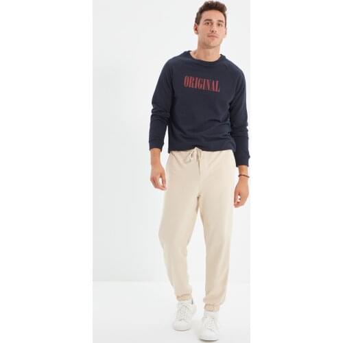 Trendyol Male Wide Molded Oversize Fit Sweatpants Sweatpants TMNAW22EA0036