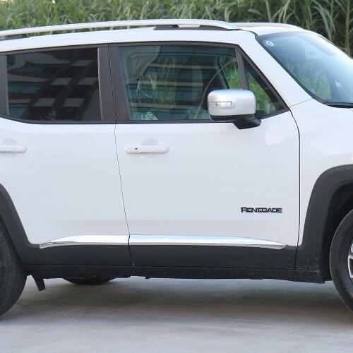 SHINEKA ABS Door Body Side line Moulding Trim for Jeep Renegade 2016-2019 Car Styling Accessories