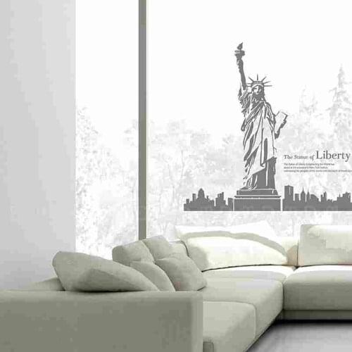 New York Decal Wall Sticker Vinyl Stickers Decor Mural Art Living Room Home Decoration Landmark Skyline Wall Decal