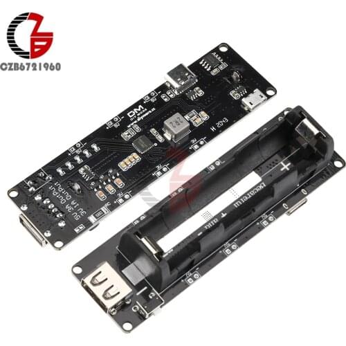 ESP32 ESP32S 18650 Battery Shield V3 Expansion Board Micro USB Port Type-A USB 0.5A Module for Arduino Wemos Raspberry Pi