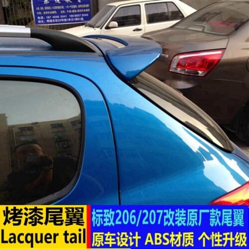 Suitable For Specially Used Peugeot 206 207 Hatchback Refitting Rear Top Abs No Hole Fixing Wing