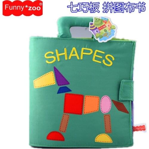 Early education puzzle cloth book with ring paper book baby story book small dolls at home