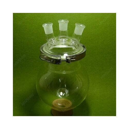 3-neck Reaction Flask,3000ML,Separately Flask(round Bottom),with Clamp,The Neck Could Be Customized