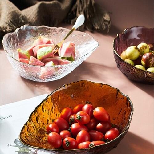 Modern creative fruit tray household light luxury dried fruit tray high-end candy tray living room coffee table storage tray