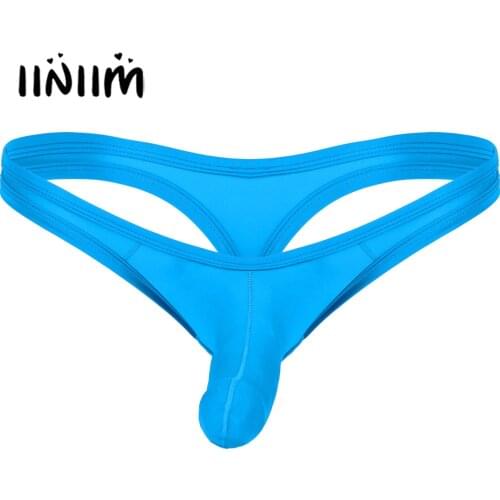 Mens Lingerie Panties Front Closed Penis Sheath Open Crotch Jockstraps Crotchless Sissy Gay Male G-string Thong Briefs Underwear