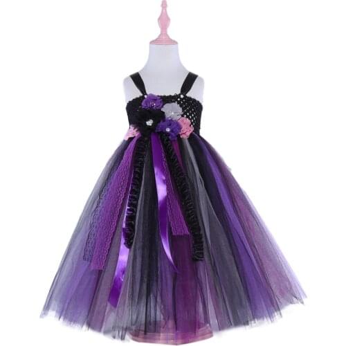 Spring Girls Maxi Dress Floral Bridesmaid Wedding Dress Junior Girl Long Dress Handmade Princess Tutu Dress Birthday Costume