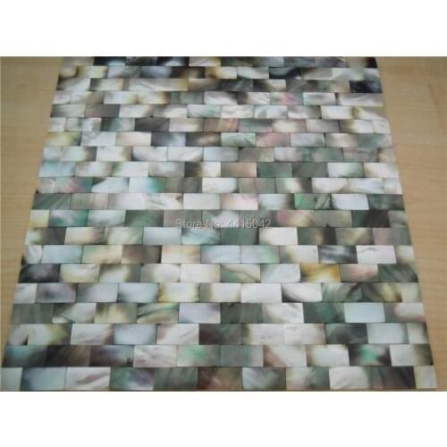 Seamless black mother of pearl mosaic tile for home decoration bathroom wall tile backsplash decoration 5 square feet/lot AL072