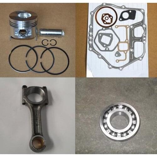 Fast Shipping 186F diesel engine Piston +pin+ring, connecting rod + bearing, gasket chinese brand suit for kipor kama