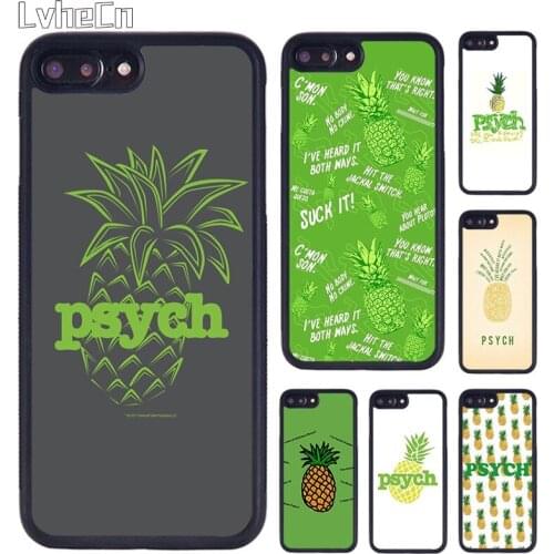 LvheCn Psych Pineapple Phone Case Cover For iPhone 5 SE 6s 7 8 Plus 11 12 Pro X XR XS Max Samsung galaxy S8 S9 S10