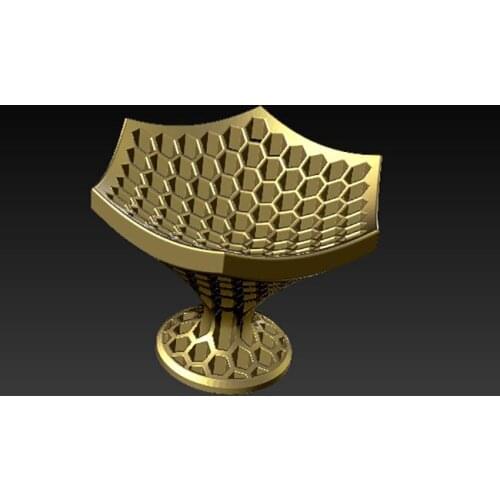 Digital file in STL format Honeycomb egg holder 3d model for CNC 3D relief carving engraving