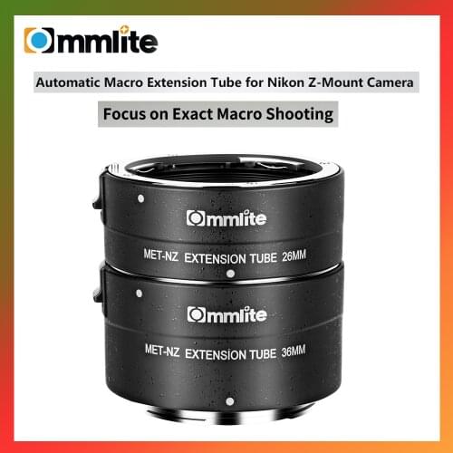 COMMLITE CM-MET-NZ Aluminum Alloy Automatic Macro Extension Tube for Nikon Z-mount Cameras/Lenses(26mm, 36mm)