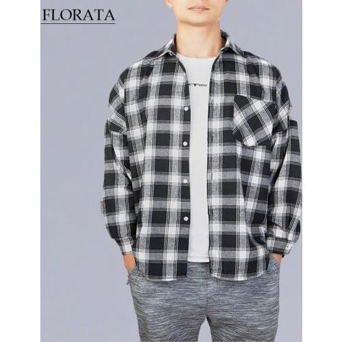 Мужские хлопковые рубашки FLORATA China At AliExpress