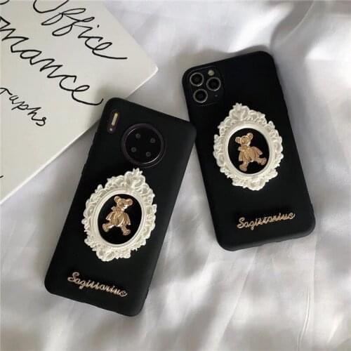 Hot Frame Bear Vintage Goddess DIY Soft Phone Case for OPPO F17 Pro F15 F11 F9 F7 F5 Realme C11 C12 C15 C17 C3 C2 C1 V3 V5 Q2i