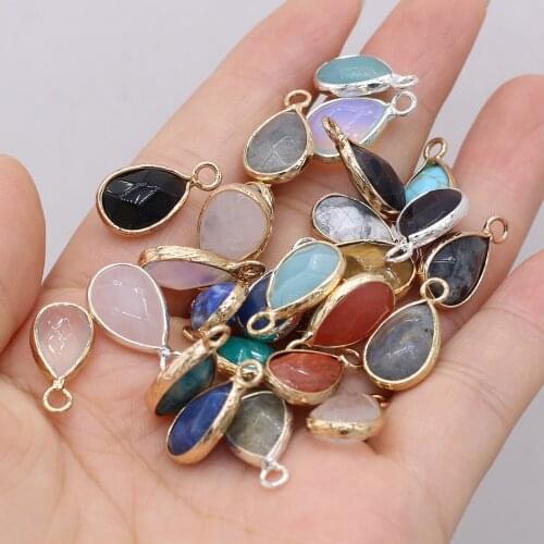 Natural stone pendant semi-precious stones exquisite drop pendant for jewelry making DIY necklace bracelet earrings accessories