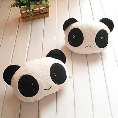 Lovely Creative Panda Auto Car Neck Rest Cushion Headrest Pillow Mat Soft Comfortable Car Pillow Cartoon Panda Automotive Goods