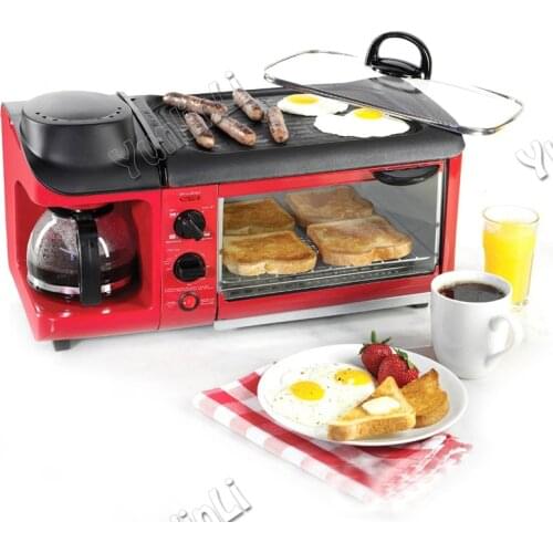 Breakfast Machine Bread Baking Maker Bread Toaster /Fried Egg/ Coffee Cooker Multifuntion Breakfast Machine 110/220V