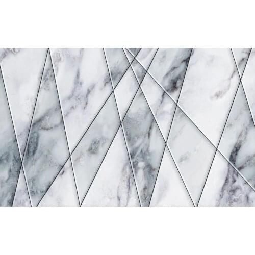 Wallpaper for walls 3 d for living room European white marble art background wall