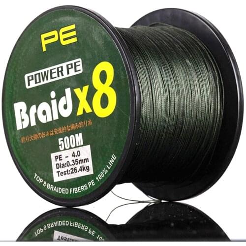 LINNWL 500M Braided Fishing Line 8 Strands PE Fishing Line Super Strong Multifilament Fishing Wire Carp Fishing Line Tool