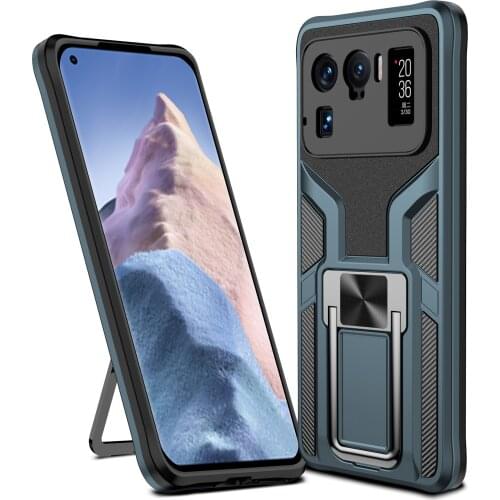 Silicone Magnetic Kickstand TPU Case For Xiaomi MI 11 Poco X3 NFC M3 Mi 10T 10i Redmi K40 K30S Note 10 S Note 9 Pro Max 9T Cover