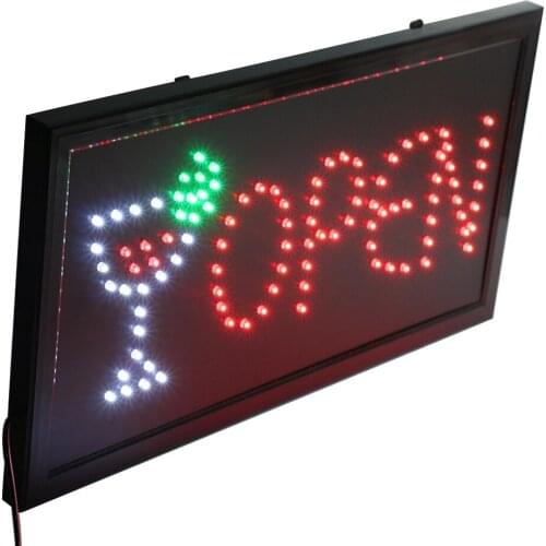 CHENXI Led Neon Beer Light Sign Board Flashing Window Display Bar Signs 10X19 Inch Indoor
